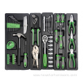 61pcs Hand Tool Set Metal Box Tool Kit